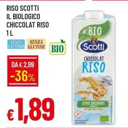 Famila RISO SCOTTI IL BIOLOGICO CHICCOLAT RISO 1 L offerta