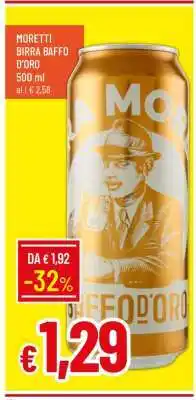 Famila MORETTI BIRRA BAFFO D'ORO offerta