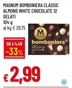 Famila MAGNUM BOMBONIERA CLASSIC ALMOND WHITE CHOCOLATE 12 GELATI offerta