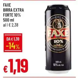 Famila FAXE BIRRA EXTRA FORTE 10% offerta