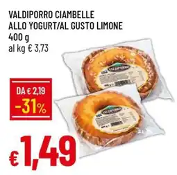Famila VALDIPORRO CIAMBELLE ALLO YOGURT/AL GUSTO LIMONE offerta