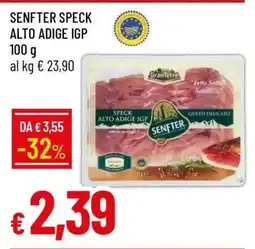 Famila SENFTER Speck Alto Adige IGP offerta