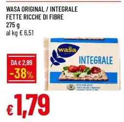 Famila WASA ORIGINAL / INTEGRALE FETTE RICCHE DI FIBRE offerta