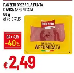Famila PANZERI BRESAOLA PUNTA D'ANCA AFFUMICATA offerta