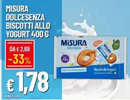 Famila MISURA DOLCESENZA BISCOTTI ALLO YOGURT 400 G offerta