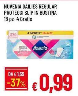 Famila NUVENIA DAILIES REGULAR PROTEGGI SLIP IN BUSTINA offerta