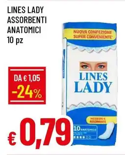 Famila LINES LADY ASSORBENTI ANATOMICI offerta