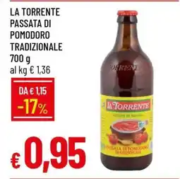 Famila LA TORRENTE PASSATA DI POMODORO TRADIZIONALE offerta