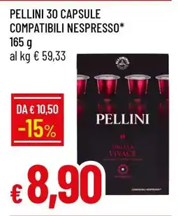 Famila PELLINI 30 CAPSULE COMPATIBILI NESPRESSO offerta