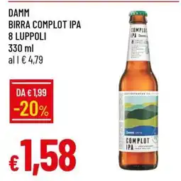 Famila DAMM BIRRA COMPLOT IPA 8 LUPPOLI offerta