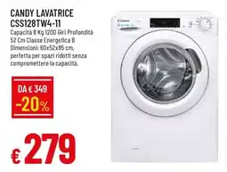 Famila CANDY LAVATRICE CSS128TW4-11 offerta