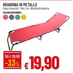 Famila BRANDINA IN METALLO offerta