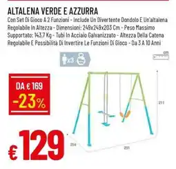 Famila ALTALENA VERDE E AZZURRA offerta