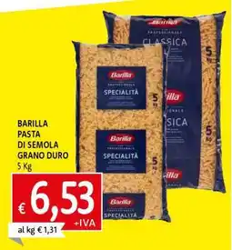 Famila BARILLA PASTA DI SEMOLA GRANO DURO 5 Kg offerta
