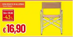 Famila Sedia regista in alluminio offerta