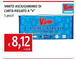 Famila VANTO ASCIUGAMANO DI CARTA PIEGATO A 'V' offerta