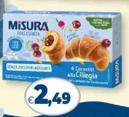 Famila Misura Dolcesenza 6 Cornetti alla Ciliegia offerta