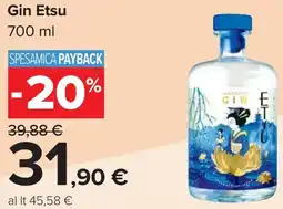 Carrefour Gin Etsu offerta