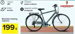 Carrefour Bicicletta Trekking Legnano offerta