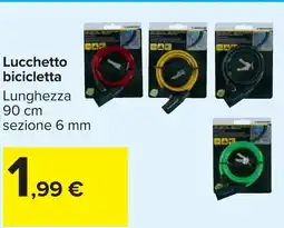Carrefour Lucchetto bicicletta offerta