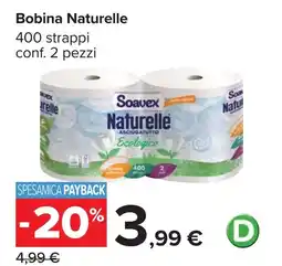 Carrefour Bobina Naturelle offerta