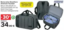Carrefour Borsa zaino Streethero American Tourister offerta