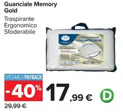 Carrefour Guanciale Memory Gold offerta