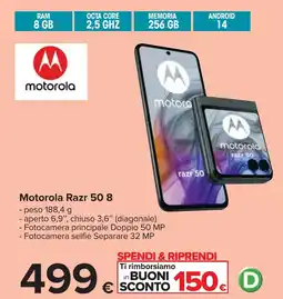 Carrefour Motorola Razr 50 8 offerta