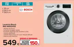 Carrefour Lavatrice Bosch 9KG WGG242Z offerta