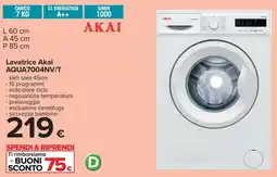 Carrefour Lavatrice Akai AQUA7004NV/T offerta