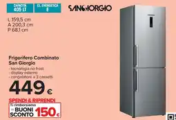 Carrefour Frigorifero Combinato San Giorgio offerta