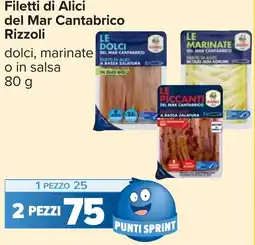 Carrefour Filetti di Alici del Mar Cantabrico Rizzoli offerta