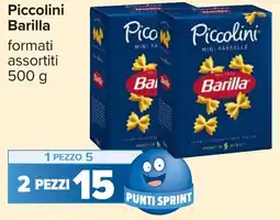 Carrefour Piccolini Barilla offerta