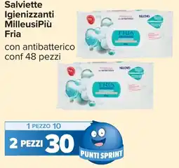Carrefour Salviette Igienizzanti MilleusiPiù Fria offerta