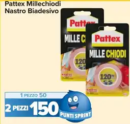 Carrefour Pattex Millechiodi Nastro Biadesivo offerta