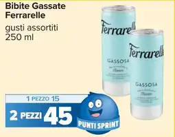 Carrefour Bibite Gassate Ferrarelle offerta