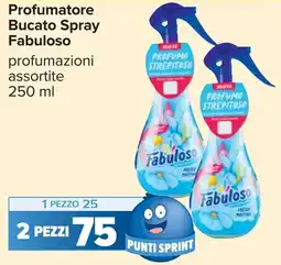Carrefour Profumatore Bucato Spray Fabuloso offerta