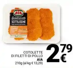 Supermercati Gulliver Cotolette di filetti di pollo AIA offerta