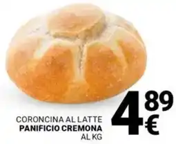 Supermercati Gulliver Coroncina al latte PANIFICIO CREMONA offerta