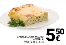 Supermercati Gulliver Cannelloni di magro NOVELLA offerta
