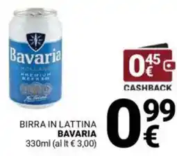 Supermercati Gulliver Birra in lattina BAVARIA offerta