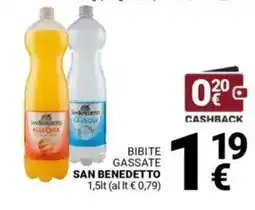 Supermercati Gulliver Bibite gassate SAN BENEDETTO offerta