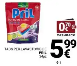 Supermercati Gulliver Tabs per lavastoviglie PRIL offerta
