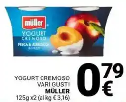 Supermercati Gulliver Yogurt cremoso vari gusti MÜLLER offerta