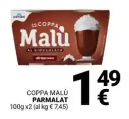 Supermercati Gulliver Coppa malù PARMALAT offerta
