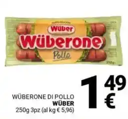 Supermercati Gulliver Wüberone di pollo WÜBER offerta