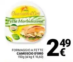 Supermercati Gulliver Formaggio a fette CAMOSCIO D'ORO offerta