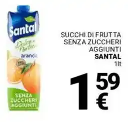 Supermercati Gulliver Succhi di frutta senza zuccheri aggiunti SANTAL offerta