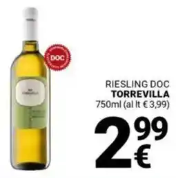 Supermercati Gulliver Riesling doc TORREVILLA offerta