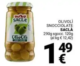 Supermercati Gulliver Olivolì snocciolate SACLÀ offerta